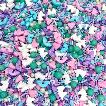 Manvscakes, Pink Sprinkles, Valentines, Cake Sprinkles, Gluten Free, Cookies, Chocolate, Fondant, Princess Topping, Ice Cream, Edible, Dessert Decoration (Pink Blue)