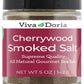 Viva Doria Cherrywood Smoked Sea Salt, Fine Grain, 5 Oz Glass Jar