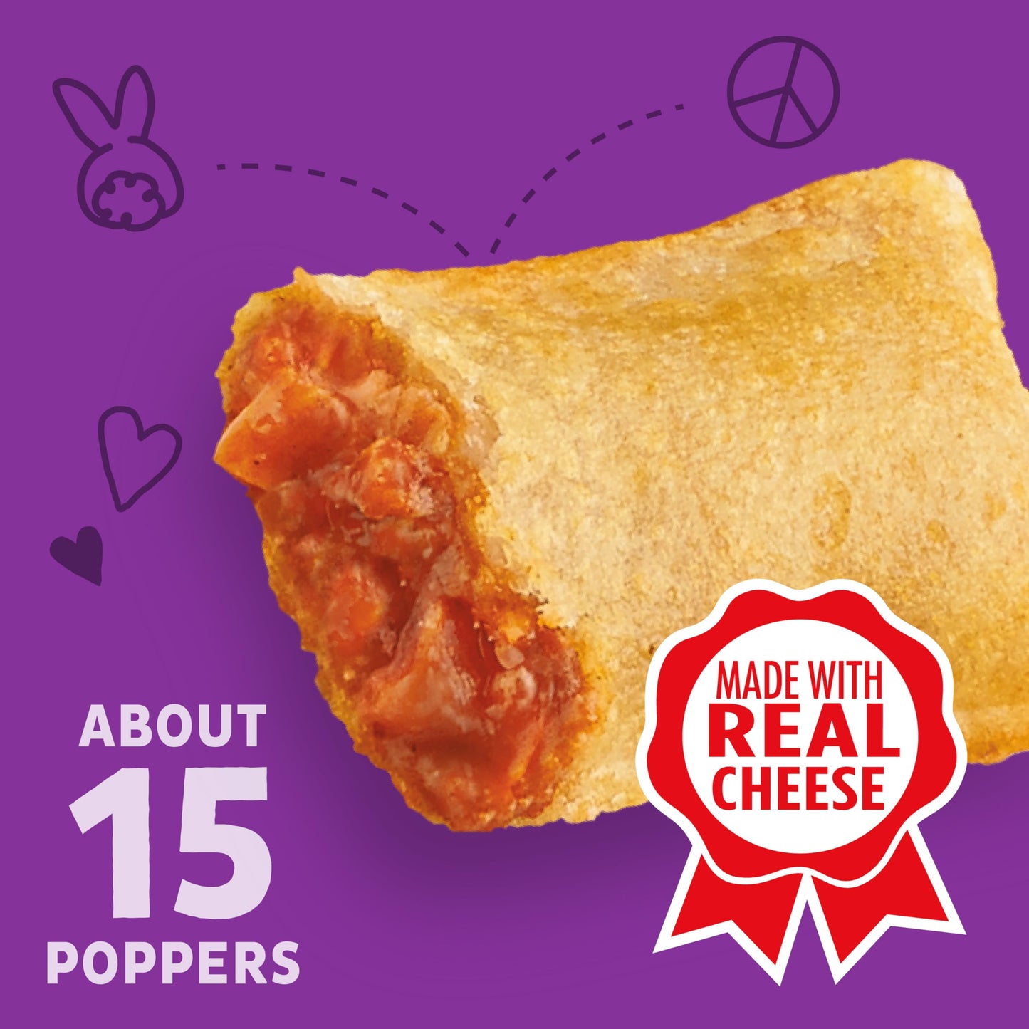 Annies Frozen Pizza Poppers, Uncured Pepperoni, Snacks, 6.8 oz, 15 ct