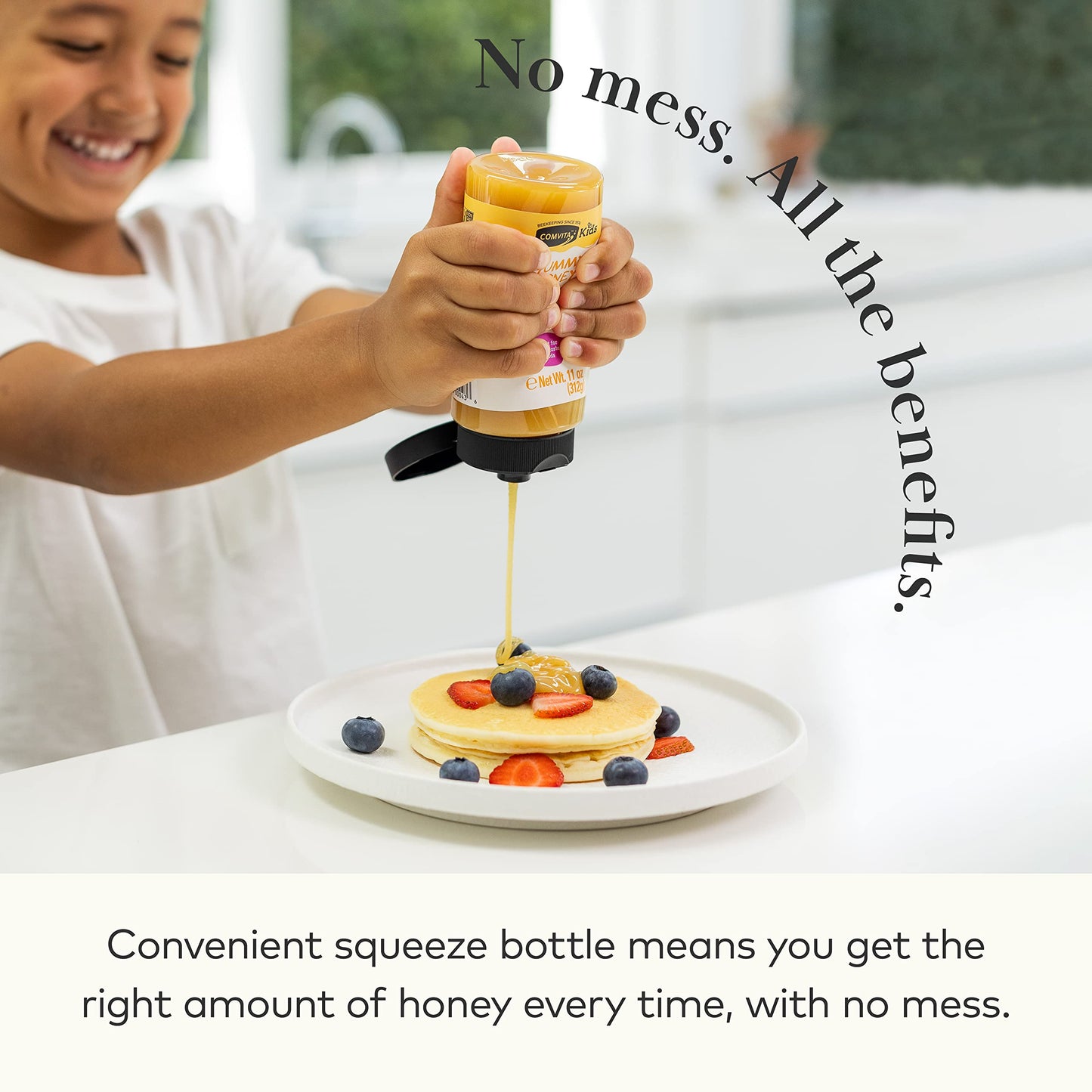 Comvita Kids Yummy Manuka Honey No-Mess Squeeze Bottle (Mgo 50+) | New Zealand'S #1 Premium, Wild, Authentic Manuka Brand | Mult