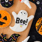 Halloween Frosting Kit with Sprinkles & Eyeballs - 11.31 oz Decorating Set with 3 Frosting Tubes (Orange, Black, White), 4 Nozzl