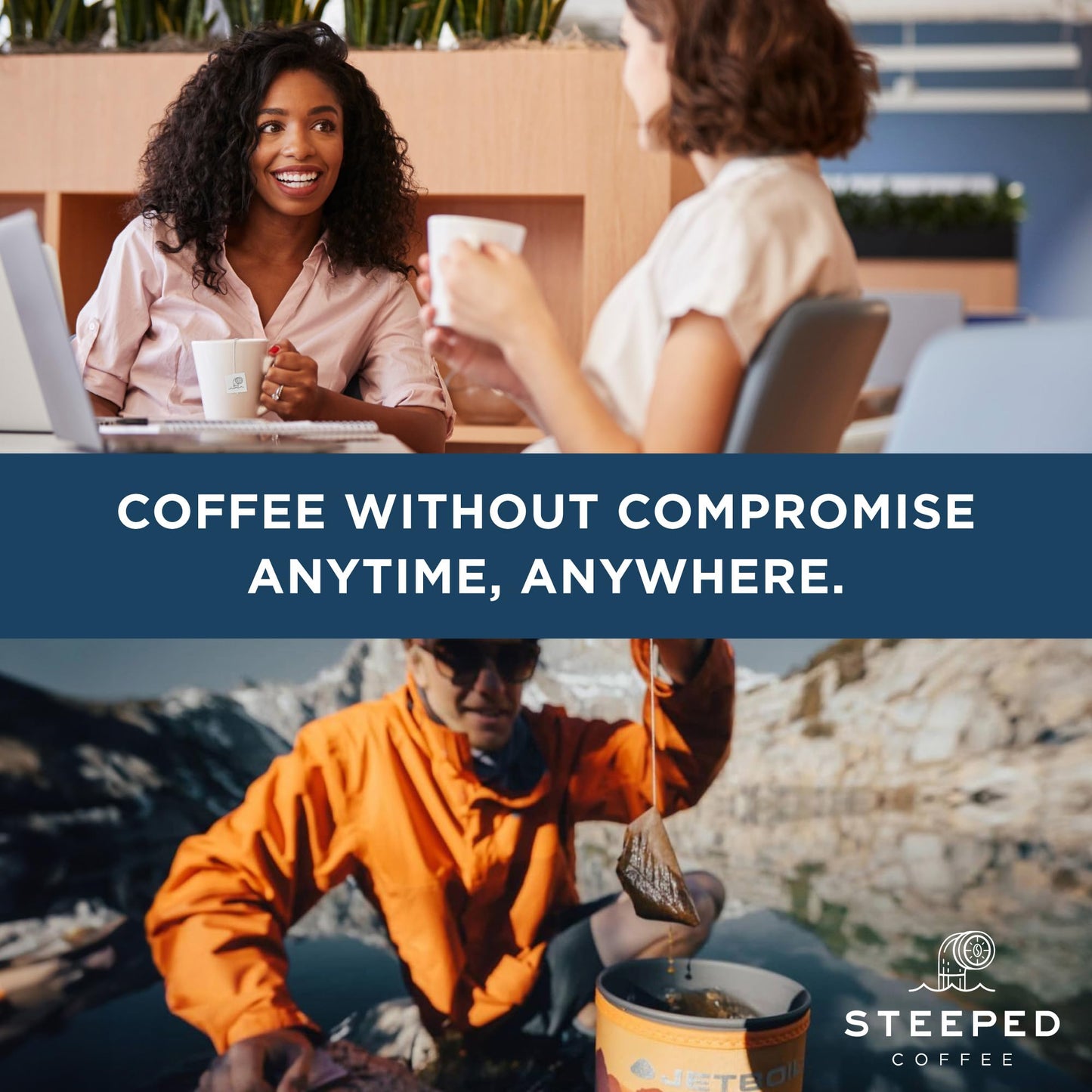 Mr. Espresso Organic Coffee - Ethically Sourced Single Serve Coffee Packets - 8 Servings Of Fair Trade, Medium Dark Roast Perfec