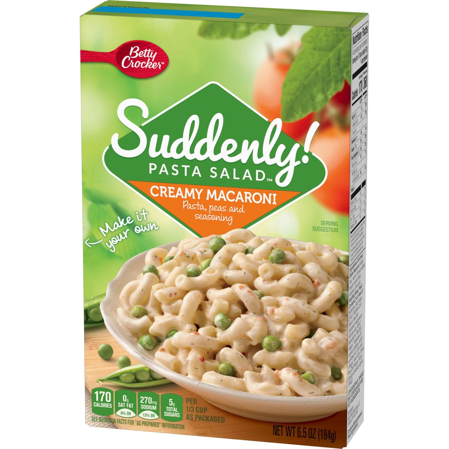 Suddenly Pasta Salad Creamy Macaroni, 6.5 Ounces, 12 per Case.