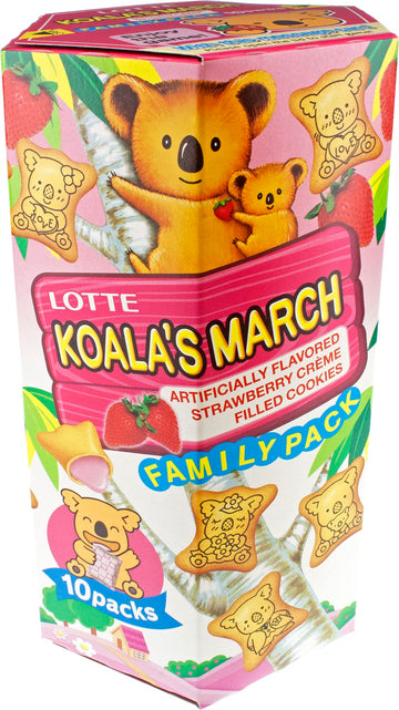 Lotte Koala'S March Cookie With Strawberry Cream, 6.89 Oz (Pack Of 1)