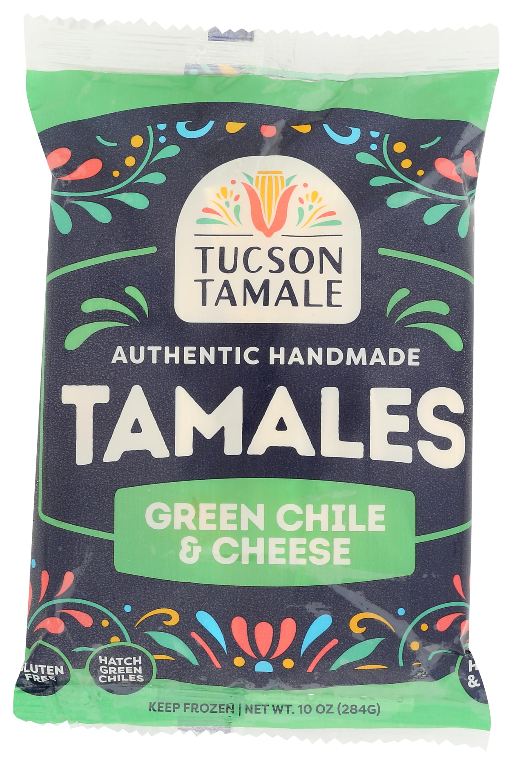 Tucson Tamale Company, Green Chile Cheese Tamale, 10 Ounce