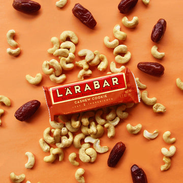 LÄRABAR Cashew Cookie Vegan Fruit & Nut Bars, Gluten Free, 1.7 oz, 18 Count Pack