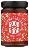 Good Good Sweet Strawberry Jam, Real Berries, No Added Sugar, Keto Friendly, Gluten Free, Vegetarian Friendly, 12 Ounce (Pack of