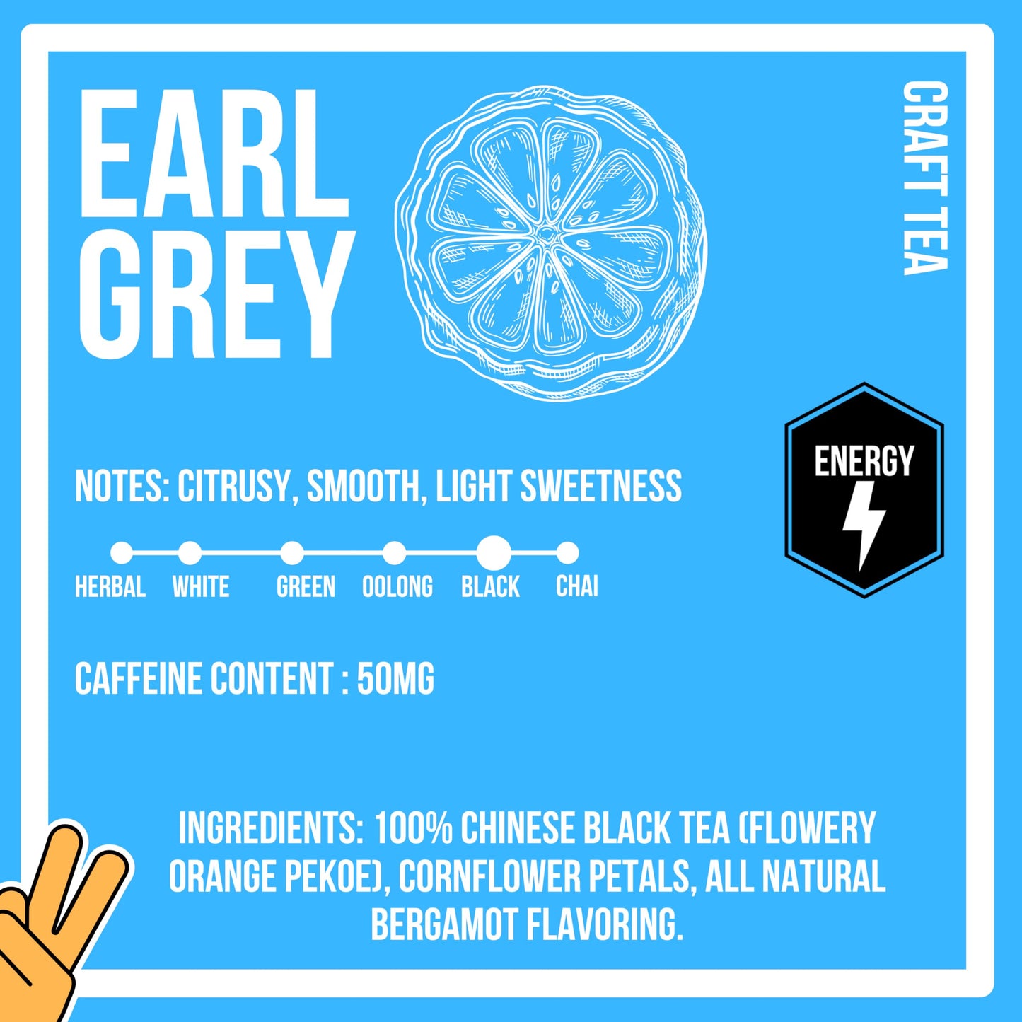 REVIVAL TEA COMPANY Earl Grey Tea - Black Tea Blend with Bergamot and Cornflower Petals - Loose Leaf 6 Ounces