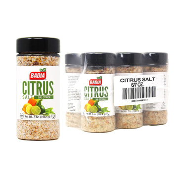 Badia Citrus Salt, Gluten Free, 7 Ounces (Pack Of 6)