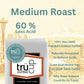 TRUCUP Low Acid Whole Bean Coffee, Medium Roast, 12 Oz, Stomach-Friendly, Rich in Antioxidants