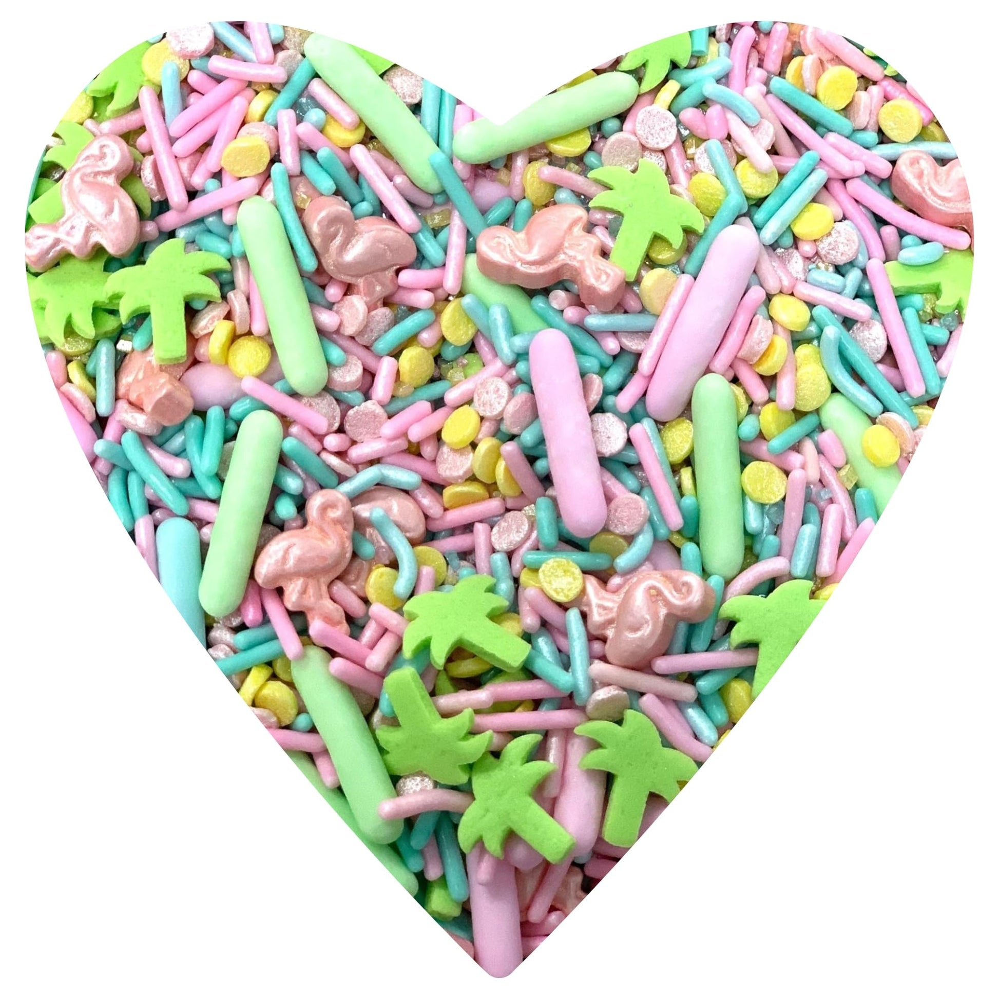 Cool Mom Sprinkles Flamingo Sprinkles - Tropical Beach Theme, 4 oz, Palm Springs, Gluten-Free