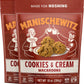 Manischewitz Cookies N' Cream Macaroons, 10oz (2 Pack) | Coconut Macaroons | Resealable Bag | Dairy Free | Gluten Free Coconut C