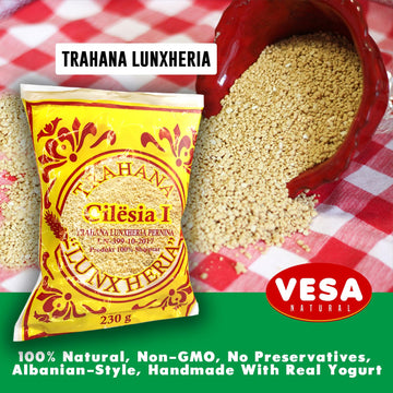 Trahana Lunxheria, Sour, Handmade With Real Yogurt, Non-Gmo, No Preservatives, Albanian-Style (230G)