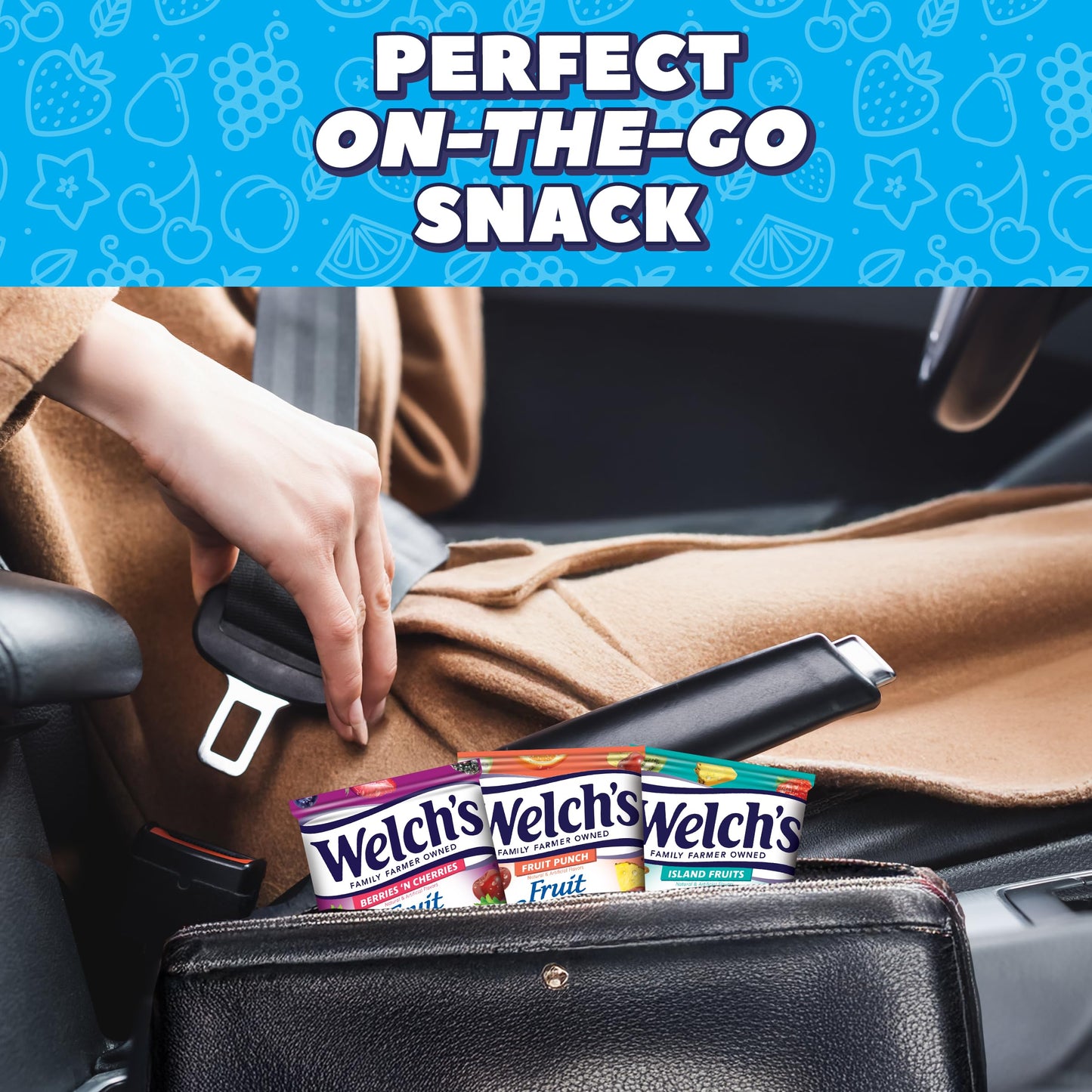 Welchs Fruit Snacks, Fruit Punch & Island Fruits & Berries N Cherries Snack Box, Stocking Stuffers, Gluten Free, 0.8oz Snack P