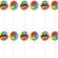 Rainbow Swirl Pops - 12 Suckers