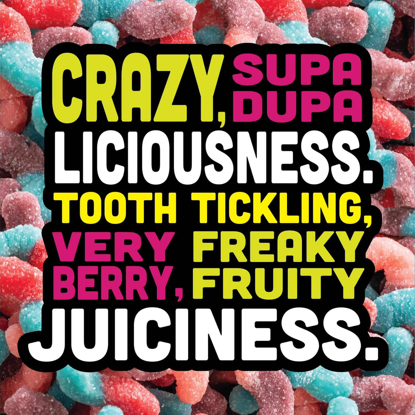 Trolli Sour Brite Crawlers, Candy, Very Berry, Sweet and Sour Gummy Worms, 5 oz