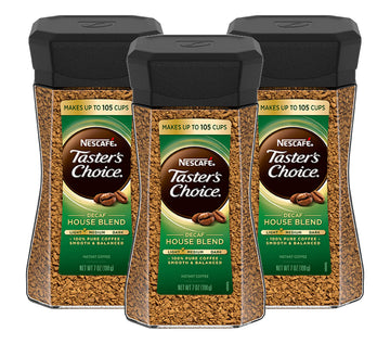 Nescafe Taster'S Choice Instant Decaf Coffee, 7-Ounce Canisters (Pack Of 3)
