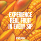 FRUGA Mango Prebiotic Sparkling Soda Drink | Low Calorie, 12 Fl Oz (Pack of 12)
