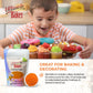 Ultimate Baker Sanding Sugar, Orange, Medium Crystal, 4oz