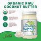 Jiva Organics Raw Organic Coconut Butter 16 Ounce Jar - Creamy, Unsalted