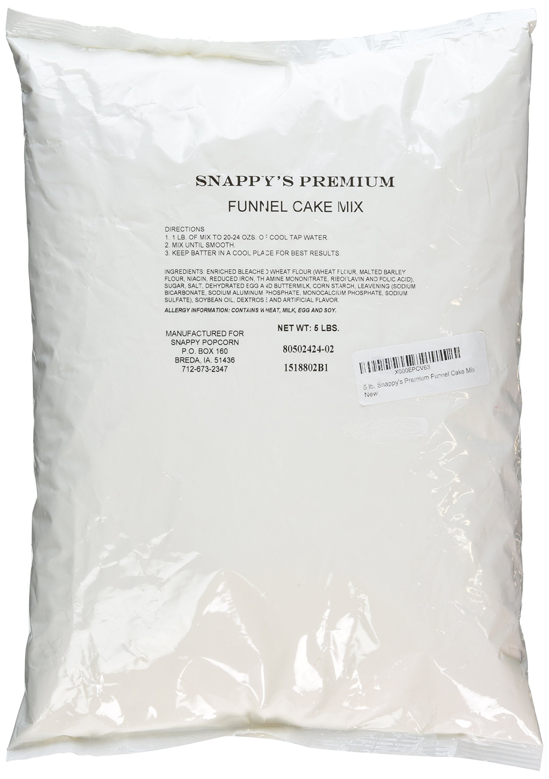 SNAPPY Premium Funnel Cake Mix, 80 Ounce, Perfect for Festivals and Events