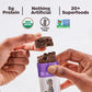 Perfect Bar Mini  Double Chocolate Protein Bar  Protein Snack  Snack Bar  Organic  Gluten Free  Soy Free  Non GMO  No Sugar fermented-style flavors  .88 Ounce Bar  24 Count