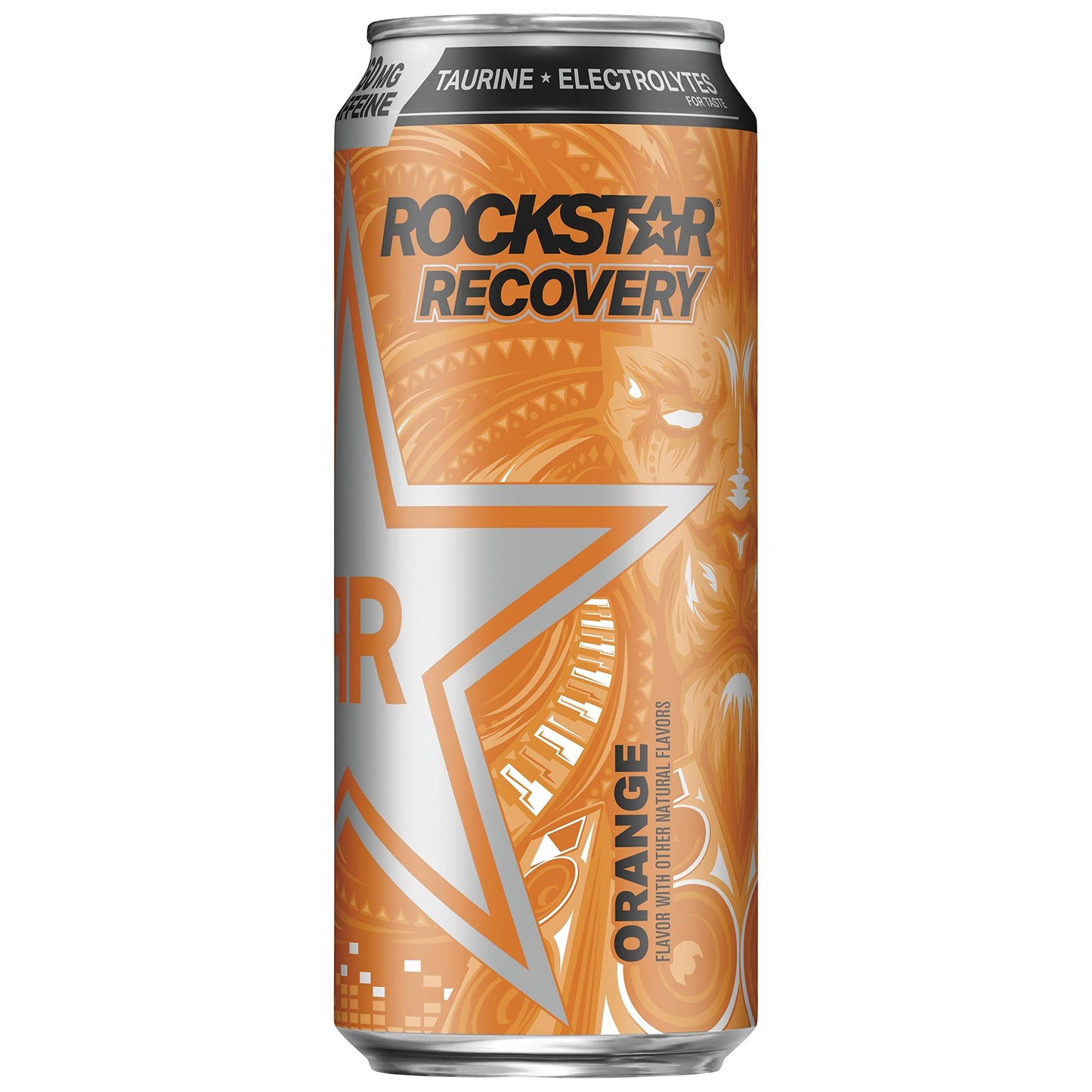 Rockstar Energy Drink, Caffeine & Electrolytes, Orange, 16 Fl Oz, Pack of 24