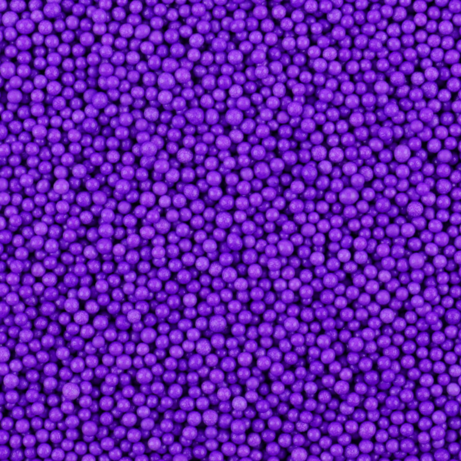 Purple Nonpareils Sprinkles - 2mm Edible Mini Pearl Sprinkles for Cake Decorating, Cupcake, Cookie, Baking, Donuts, Ice Cream To
