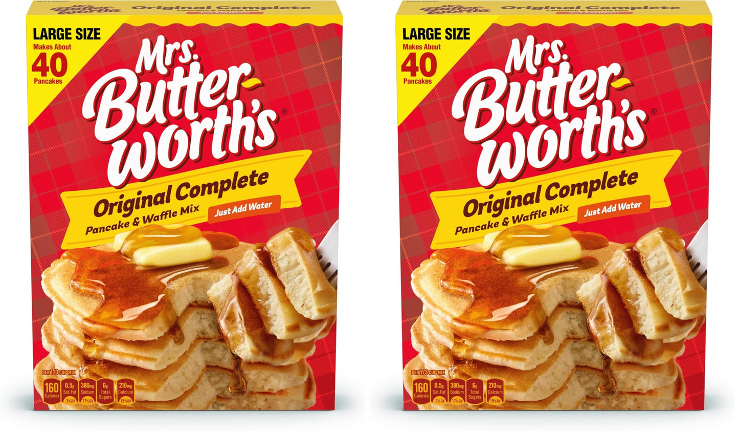Mrs. Butterworth Pancake and Waffle Mix, 32 Ounce (Pack of 2)