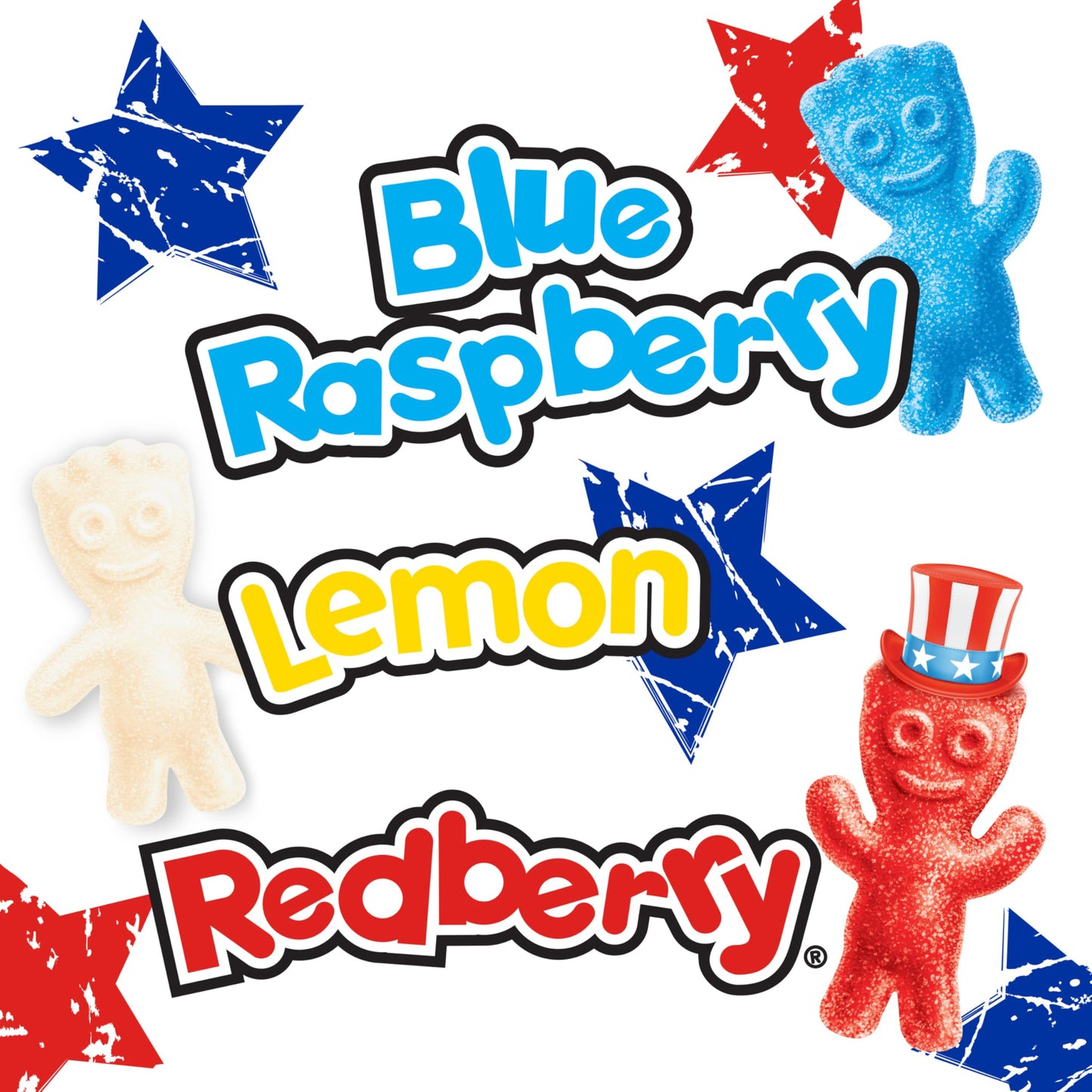 SOUR PATCH KIDS Red, White & Blue Soft & Chewy Candy, Bulk Candy, 1.8 lb