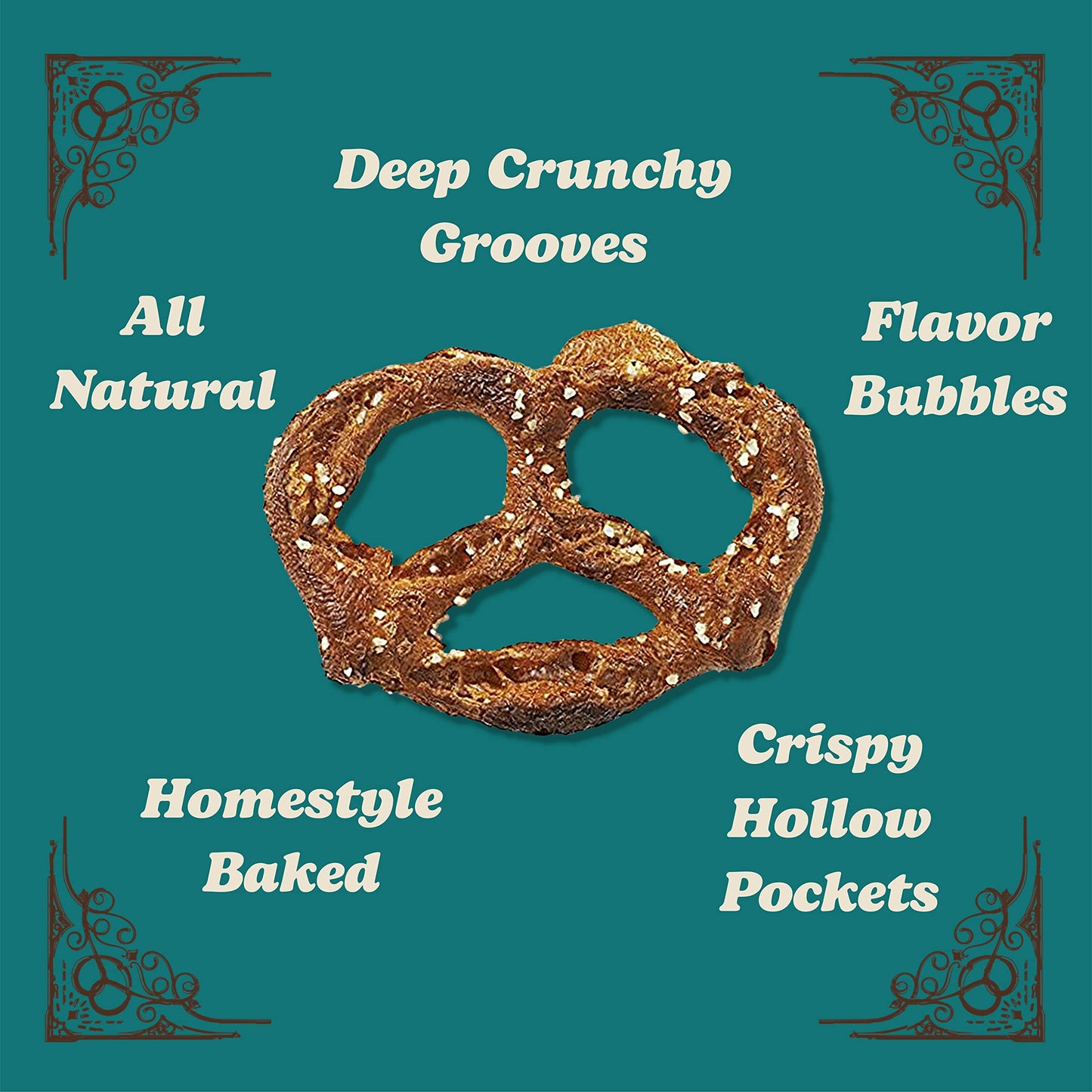 Unique Snacks Original Splits Pretzels, Homestyle-Baked, OU Kosher, Non-GMO, 2.12 Oz, Pack of 12