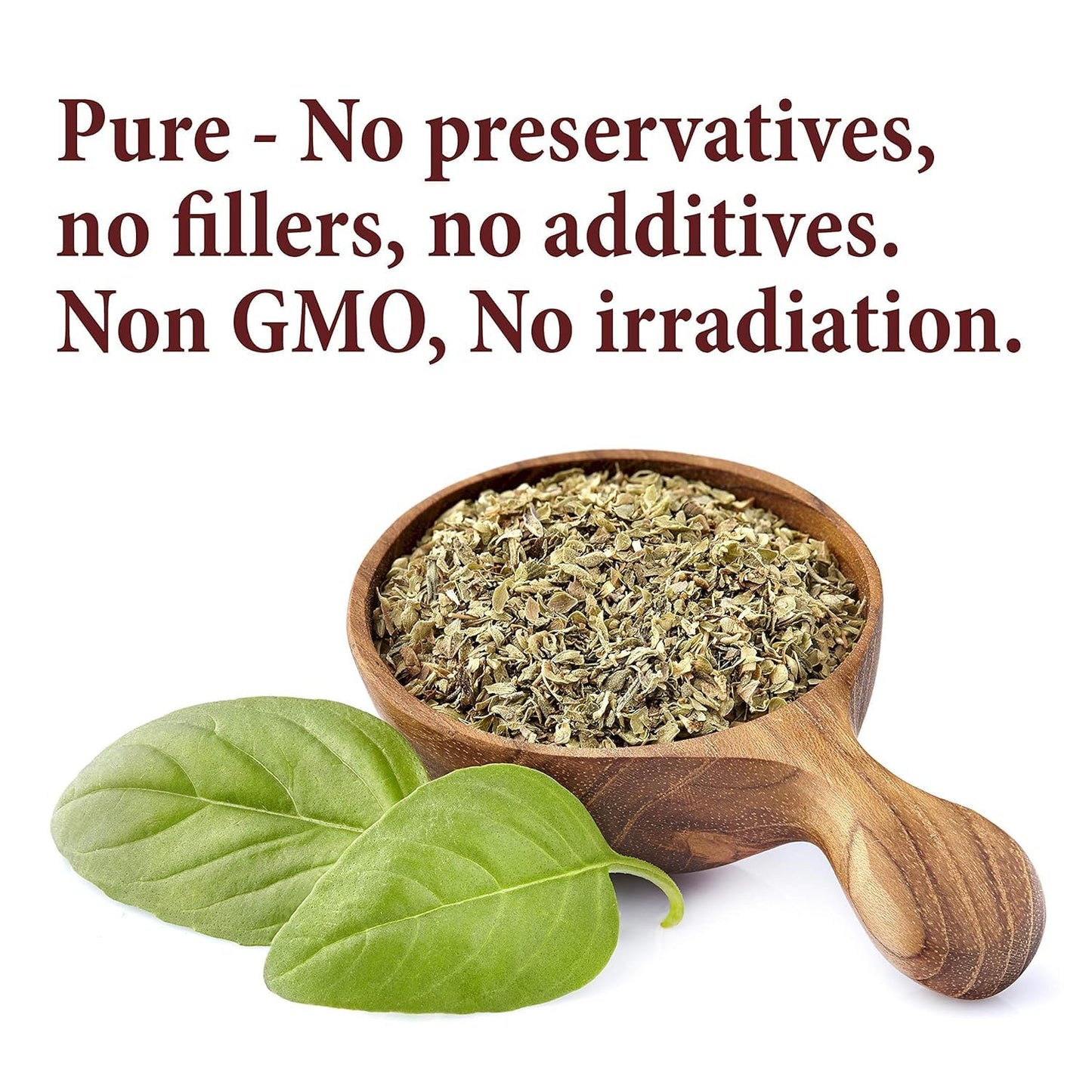 The Spice Way Basil Leaves - (3 Oz) Pure Dried Basil Seasoning Leaves