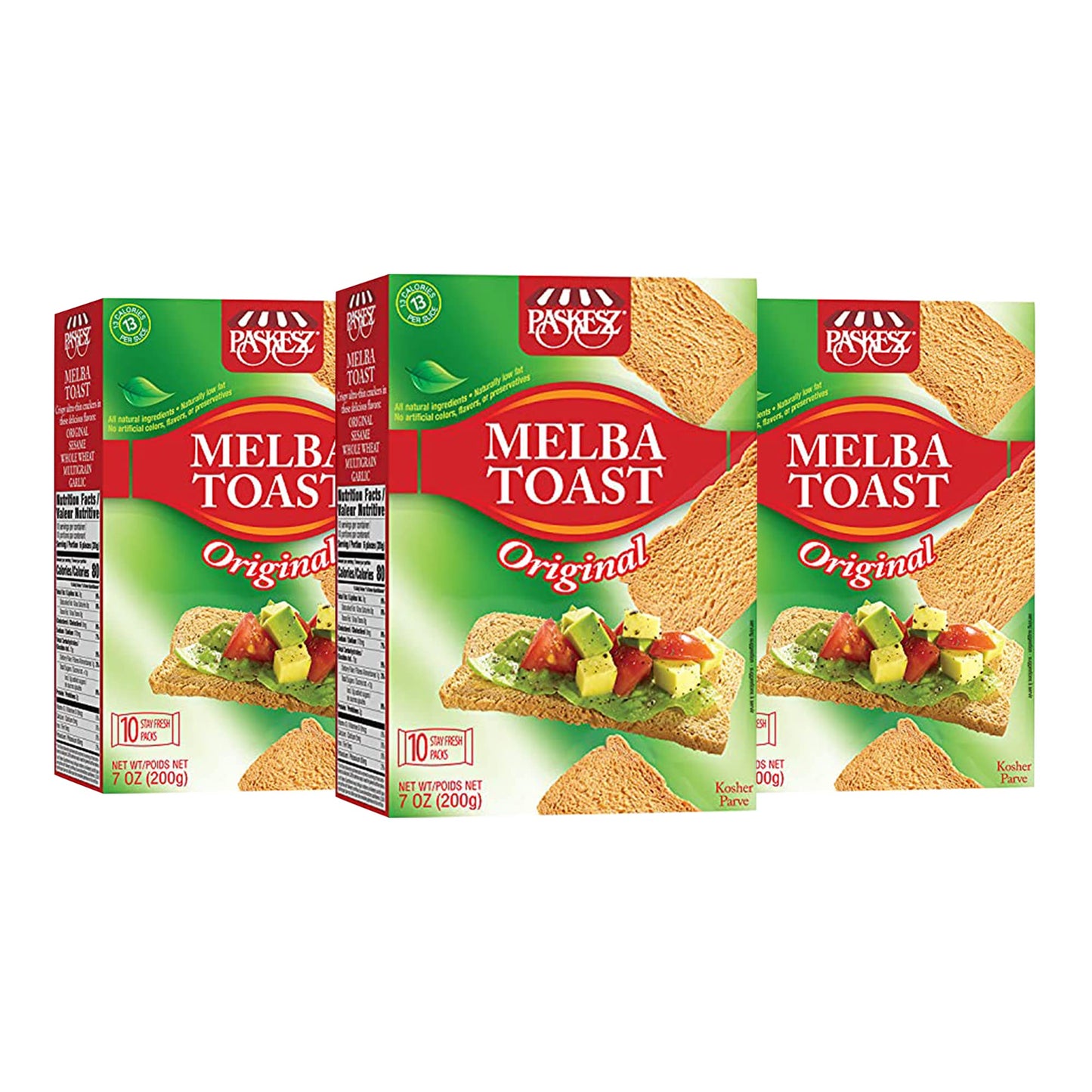 Only Kosher Candy Melba Toast Classic Original Kosher Parve with No Artificial Flavor, Fresh Natural Ingredients, Kosher Certifi
