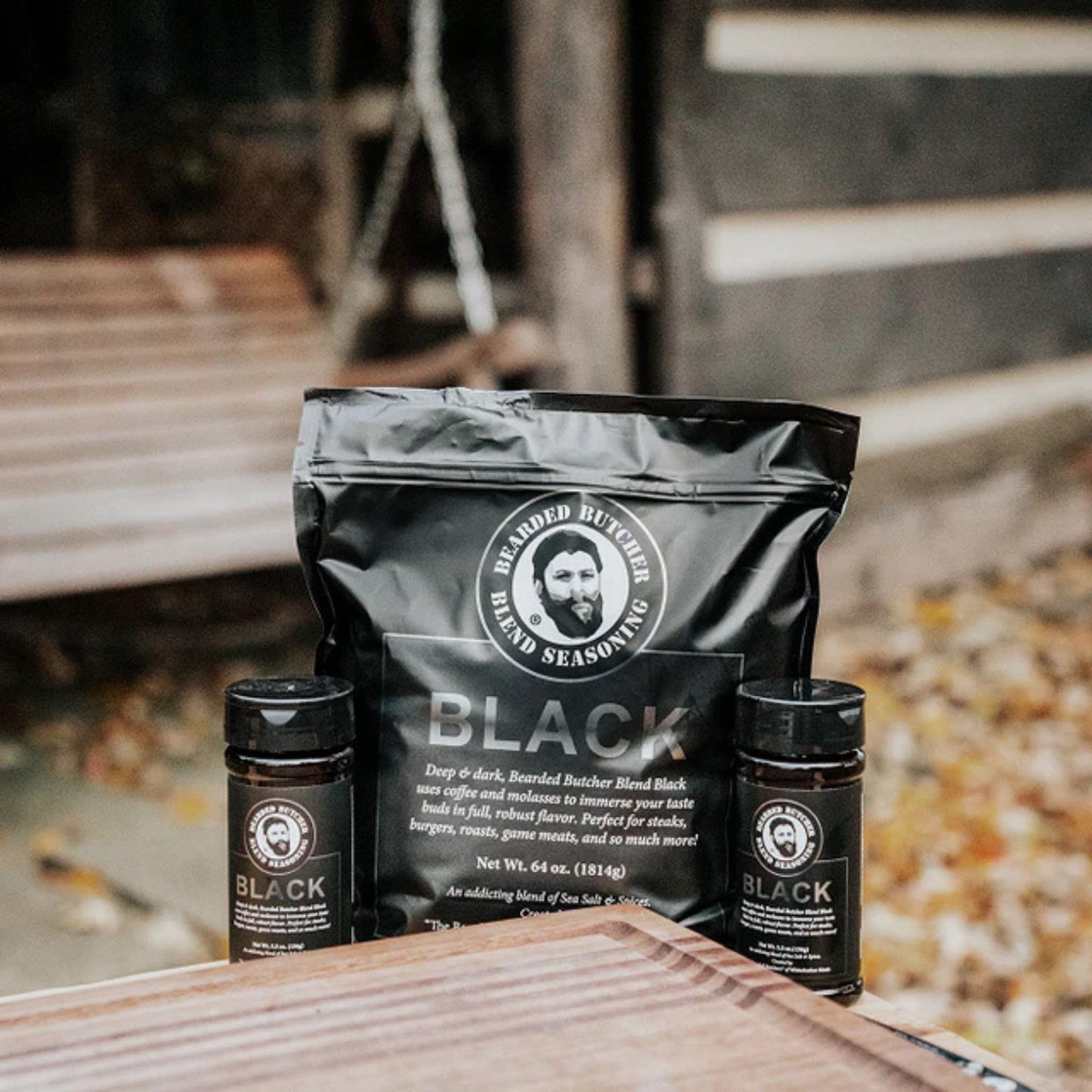 Bearded Butchers Black Blend Seasoning, 64 Oz Bag (4 Lbs) - Coffee & Molasses Flavor For Steaks, Burgers, Brisket, Roasts, Game