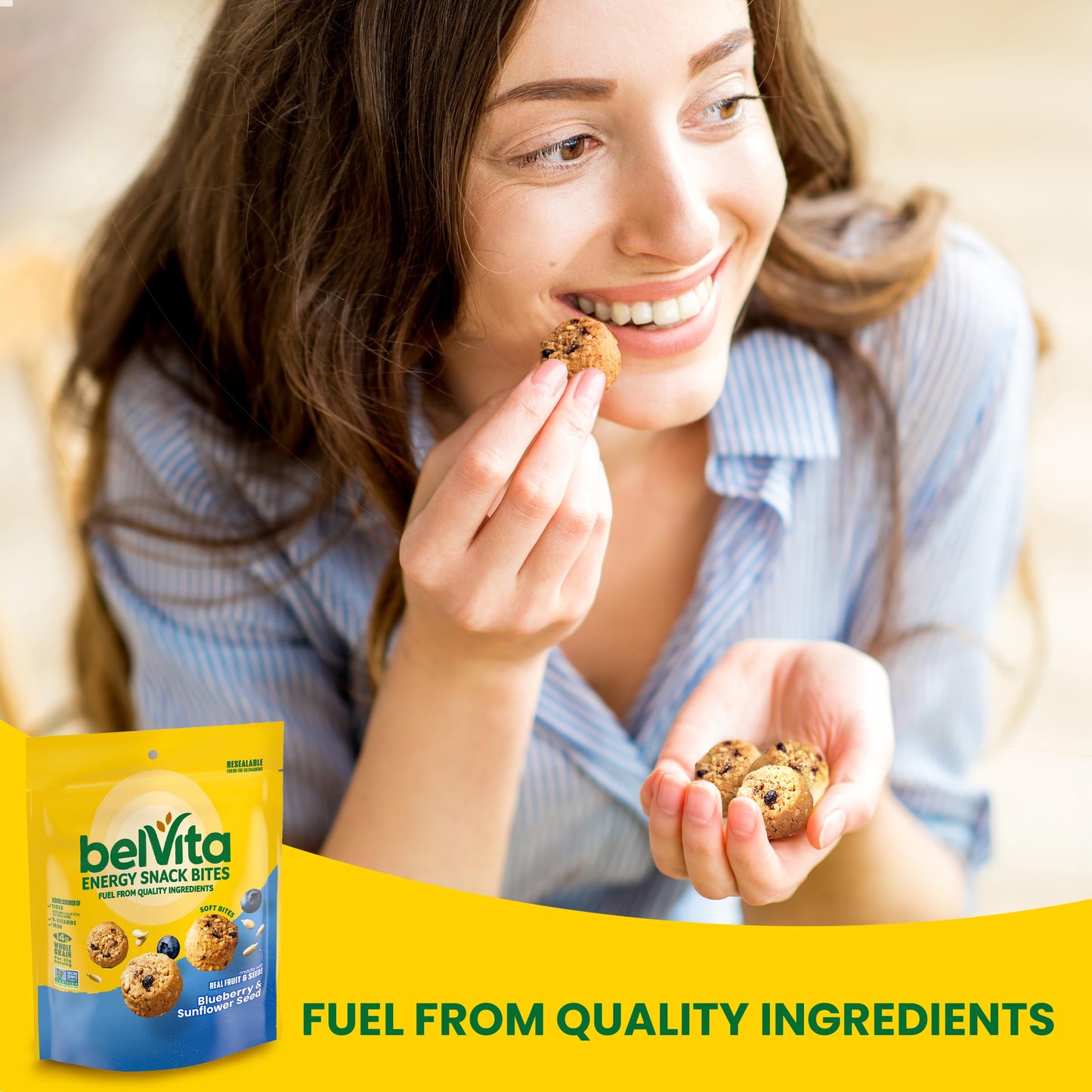 belVita Energy Snack Bites, Blueberry and Sunflower Seed, 5 oz