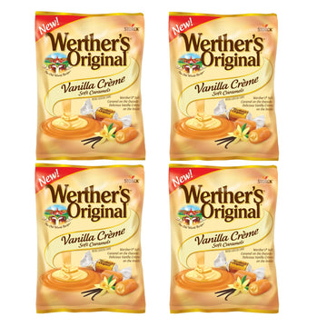 Werther'S Original Vanilla Creme Soft Caramels, 4.51 Oz Pack Of 4
