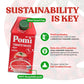 Pom Tomato Sauce - Made from 100% Fresh Italian Tomatoes - 17.64oz Carton (Pack of 12)
