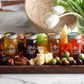 Bee Harmony Rare Varietals Honey Flight, Mini Honey Gift Set, 4 Jars, 3 Oz Each, Premium, Raw (Acacia, Buckwheat, Blueberry Blos