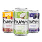 Humm Kombucha Paradise Variety 12 Pack, 2 Billion Probiotics for Gut Health, Blackberry, Coconut Lime, Pomegranate Lemonade