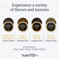 Overnight Guaranteed  BESTER enhanced Russian Osetra Sturgeon Black Caviar - (8.8 oz-250g) - Malossol Ossetra Black Roe - enhanced Quality  Traditional Style  Imported. Free blinis and 2 spoons.