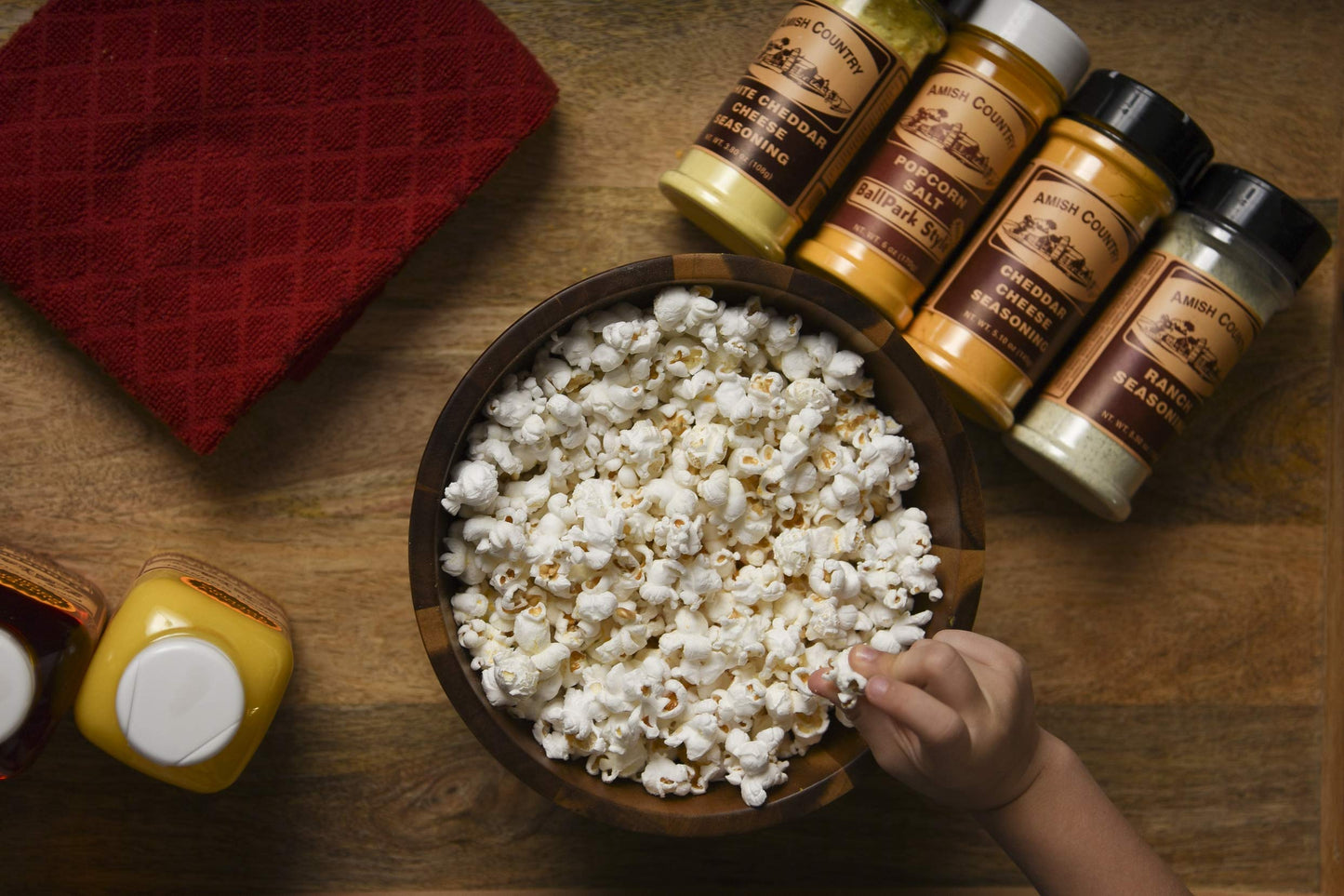 Amish Country Popcorn | Cheddar Cheese Popcorn Seasoning - 5.1 oz | Old Fashioned, Non-GMO and Gluten Free