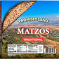 Promised Land Handmade Round Shmura Matzo, 1lb | 18 Minute Matzo | Traditional Stone-Baked | Kosher for Passover | Product of Is