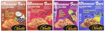Pamelas Products Gluten Free Whenever Bar Variety Pack, 7.05 Ounce (Pack of 4)