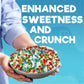Freeze Dried Air Taffy Bites Crunchy Candy - Variety Sour Fruit Flavors, 4Oz | Cherry, Orange, Watermelon, Blue Raspberry, Strawberry | Snack Treat, Gift