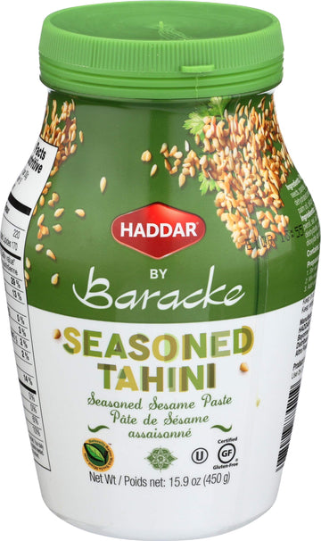 Haddar Hddr Seasoned Tahini By Barake 16 Ounce