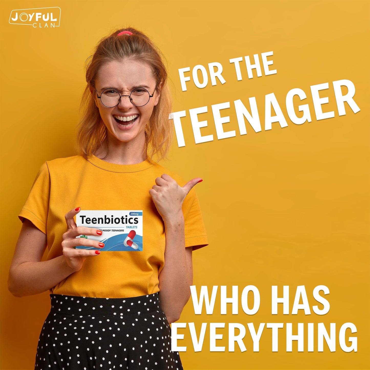 Teenbiotics Candy Joke Pill Box, Funny 13Th Birthday Gift For Girls, Teen Boy Gifts 13Th 14Th 15Th - Official Teenager Present, Tween Gift, Christmas Stocking Filler, White Elephant, Secret Santa
