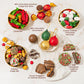 Holiday Gourmet Chocolate Candy Gift Basket with Keepsake Tray - Bonnie and Pop