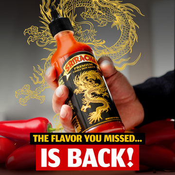 Underwood Ranches Dragon Sriracha Sauce - Hot Sauce, 17 oz (1 Pack) - Made from Red Jalapeno Peppers