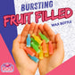 Old-Fashioned Wax Bottle Candy - 1/2 Lbs Bulk Pack - 5 Fruity Flavors (Lemon  Blue Raspberry  Orange  Cherry  Green Apple) - Retro Candy Drinks for Parties  Kids  and Nostalgic 90s Buffet (Half Pound)