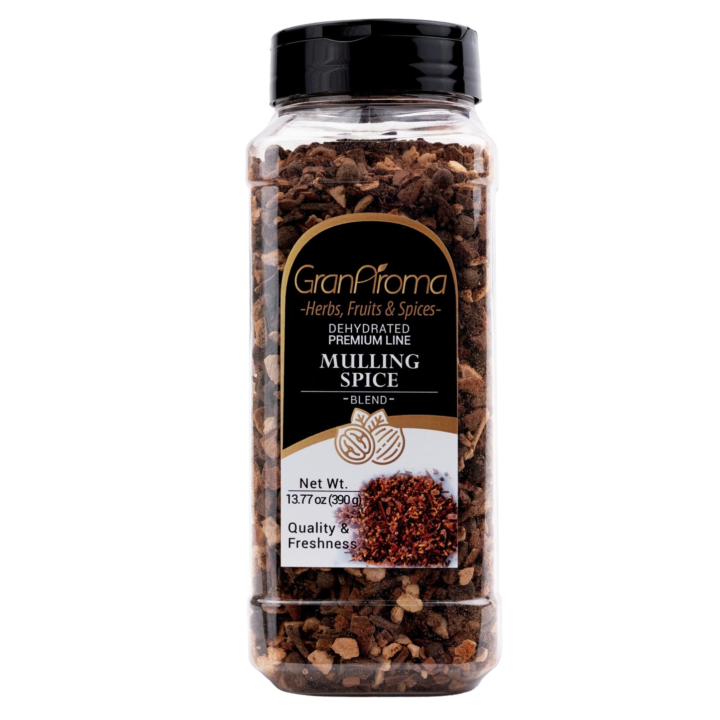 GranAroma Mulling Spice Blend, Sweet & Aromatic, Holiday Spice Blend, Potpourris & Teas (13.77 Ounce)
